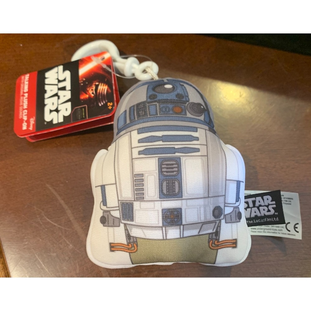 Star Wars R2D2 Droid 6" Plush‎ Toy Backpack Clip Keychain